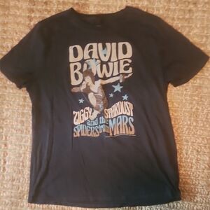 David Bowie Ziggy Stardust Graphic Casual Comy Size 12/14 Tee